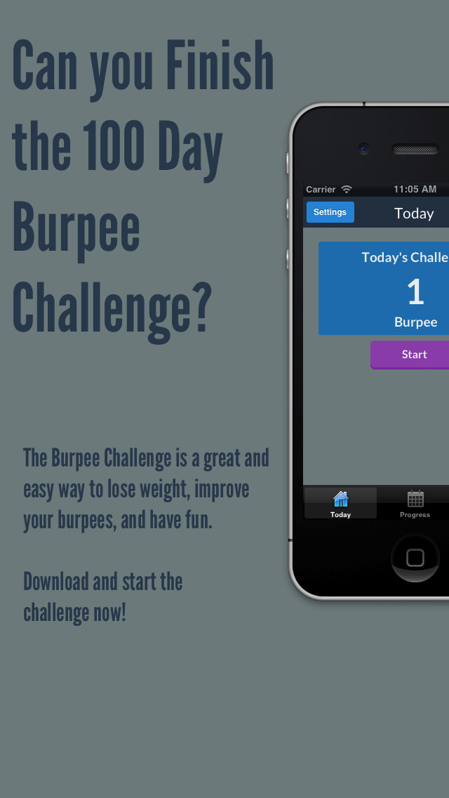 Emulate iPhone app Burpee Challenge - Get Stronger and Leaner with this simple CrossFit Exercise! using MyAndroid Emulate iPhone app Burpee Challenge - Get Stronger and Leaner with this simple CrossFit Exercise! using MyAndroid