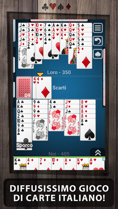 Emulate iPhone app Burraco Italiano Jogatina using MyAndroid