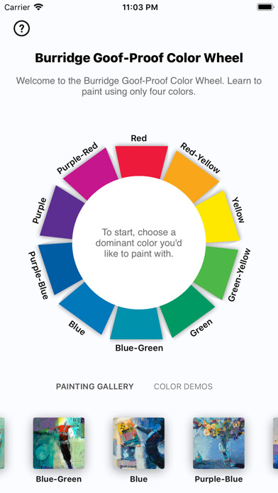 Emulate iPhone app Burridge Color Wheel using MyAndroid
