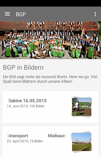 Run android online APK Burschengemeinschaft Pastetten from MyAndroid or emulate Burschengemeinschaft Pastetten using MyAndroid