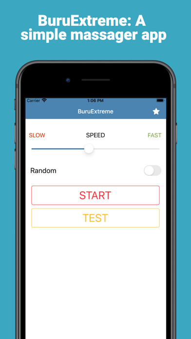 Emulate iPhone app BuruExtreme: Simple Massager using MyAndroid