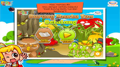 Emulate iPhone app Burung Hantu dan Belalang - Cerita Anak Interaktif using MyAndroid