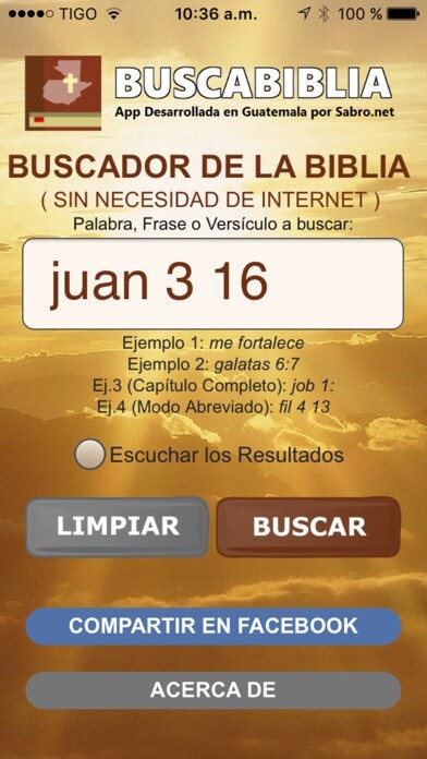 Emulate iPhone app Buscabiblia Guatemala celubiblia using MyAndroid Emulate iPhone app Buscabiblia Guatemala celubiblia using MyAndroid