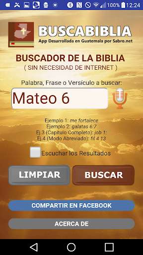 Emulate Android APK BuscaBiblia Guatemala