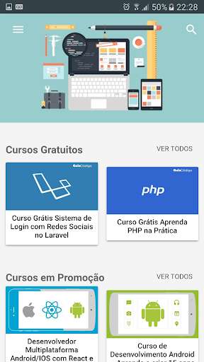 Emulate Android APK Busca Cursos