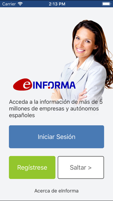 Emulate iPhone app Buscador de Empresas eInforma using MyAndroid Emulate iPhone app Buscador de Empresas eInforma using MyAndroid