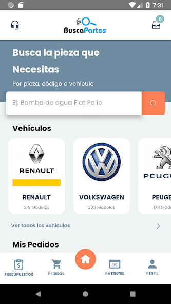Run android online APK Buscapartes from MyAndroid or emulate Buscapartes using MyAndroid