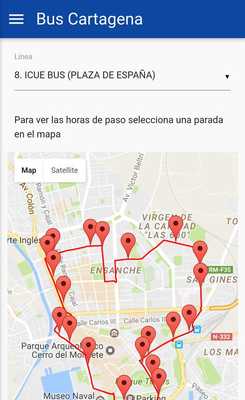Emulate Android APK Bus Cartagena