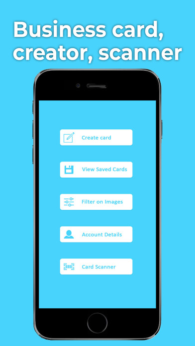 Emulate iPhone app Business Card Creator, Scanner using MyAndroid