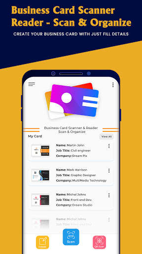 Run android online APK Business Card Scanner & Reader - Scan & Organize from MyAndroid or emulate Business Card Scanner & Reader - Scan & Organize using MyAndroid