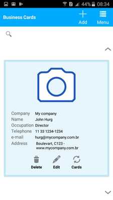 Emulate Android APK Business card - share Emulate Android APK Business card - share