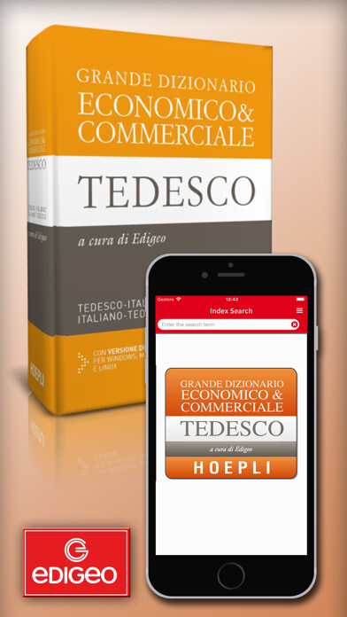 Emulate iPhone app Business Dictionary DE-IT using MyAndroid