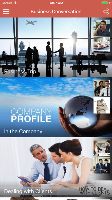 Emulate iPhone app Business English Conversation: Listening Speaking using MyAndroid Emulate iPhone app Business English Conversation: Listening Speaking using MyAndroid