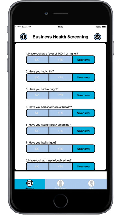 Emulate iPhone app Business Health Screening using MyAndroid Emulate iPhone app Business Health Screening using MyAndroid