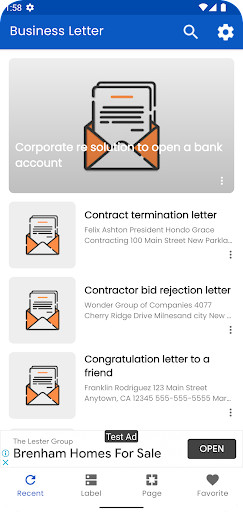 Run android online APK Business Letter Writing from MyAndroid or emulate Business Letter Writing using MyAndroid