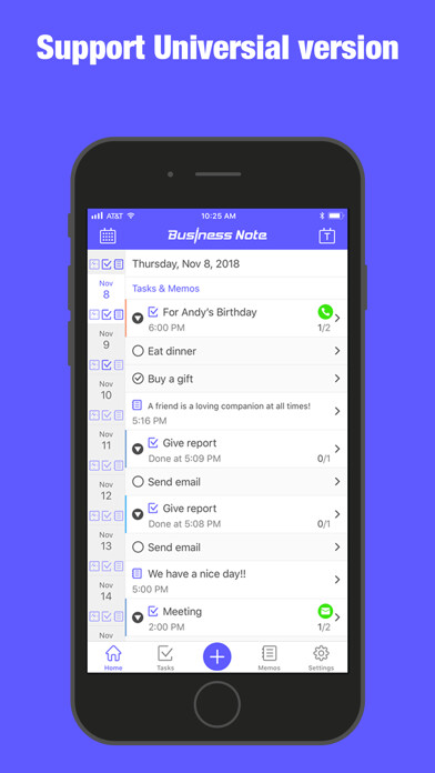 Emulate iPhone app Business Note Plus using MyAndroid