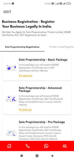 Run android online APK Business Registration - Proprietorship, GST, Udyam from MyAndroid or emulate Business Registration - Proprietorship, GST, Udyam using MyAndroid