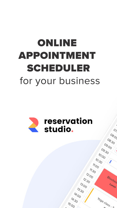 Emulate iPhone app Business Reservation.Studio using MyAndroid