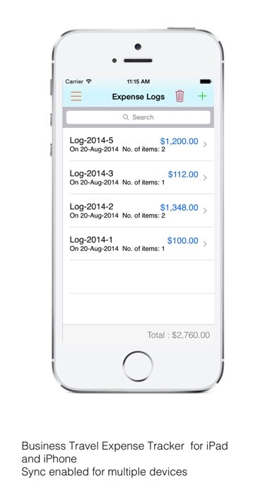 Emulate iPhone app BusinessTravel Expense Track using MyAndroid Emulate iPhone app BusinessTravel Expense Track using MyAndroid