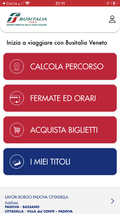 Emulate iPhone app Busitalia Veneto using MyAndroid