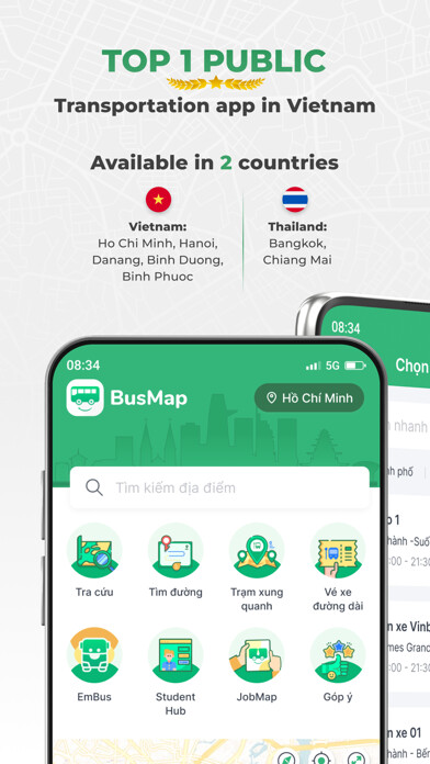 Emulate iPhone app BusMap - Transit & Bus Ticket using MyAndroid