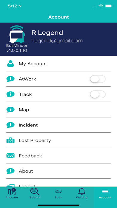 Emulate iPhone app BusMinder Supervisor using MyAndroid
