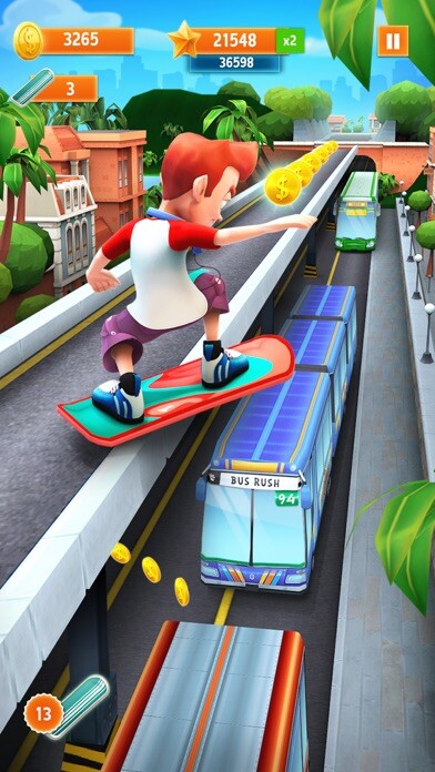Emulate iPhone app Bus Rush using MyAndroid