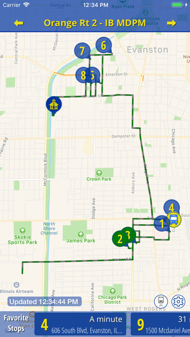 Emulate iPhone app BusWhere for Shuttles using MyAndroid