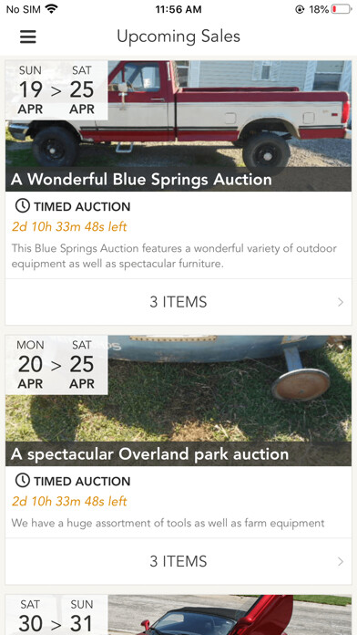 Emulate iPhone app Busy Beever Auctions using MyAndroid