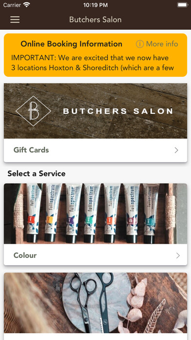 Emulate iPhone app Butchers Salons using MyAndroid Emulate iPhone app Butchers Salons using MyAndroid