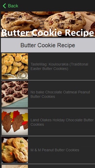 Emulate iPhone app Butter Cookie Recipe using MyAndroid Emulate iPhone app Butter Cookie Recipe using MyAndroid