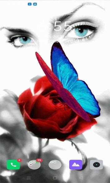 Run android online APK Butterfly Eyes Live Wallpaper from MyAndroid or emulate Butterfly Eyes Live Wallpaper using MyAndroid
