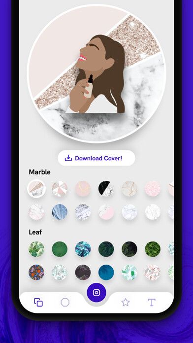 Emulate iPhone app Butterfly - Highlight Cover using MyAndroid
