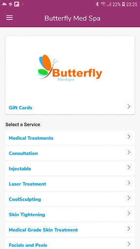 Run android online APK Butterfly Medical Spa from MyAndroid or emulate Butterfly Medical Spa using MyAndroid Run android online APK Butterfly Medical Spa from MyAndroid or emulate Butterfly Medical Spa using MyAndroid