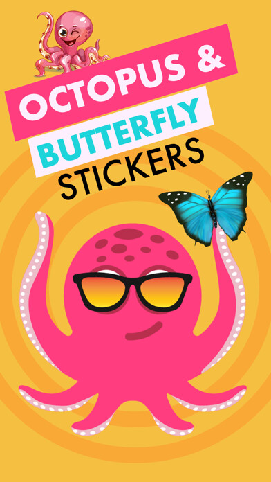 Emulate iPhone app Butterfly & Octopus Stickers using MyAndroid Emulate iPhone app Butterfly & Octopus Stickers using MyAndroid