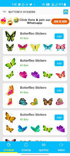 Run android online APK Butterfly stickers WA Stickers from MyAndroid or emulate Butterfly stickers WA Stickers using MyAndroid Run android online APK Butterfly stickers WA Stickers from MyAndroid or emulate Butterfly stickers WA Stickers using MyAndroid