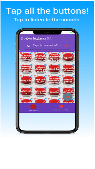 Emulate iPhone app Button Instants Soundbites using MyAndroid