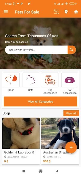 Run android online APK Buy  Sell Puppies Classified from MyAndroid or emulate Buy  Sell Puppies Classified using MyAndroid