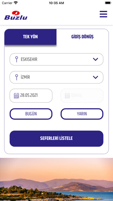 Emulate iPhone app Buzlu Seyahat using MyAndroid