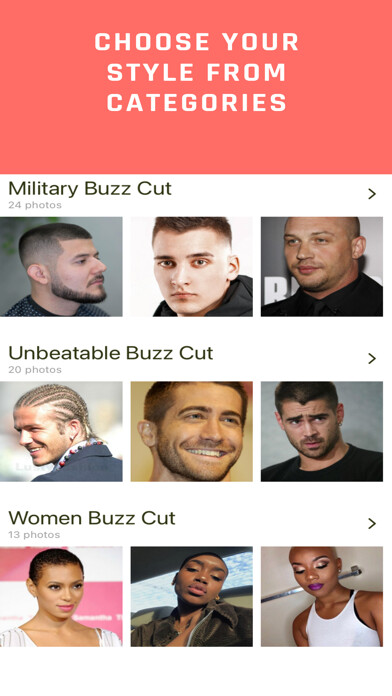 Emulate iPhone app Buzz Cut Hairstyles For Men using MyAndroid Emulate iPhone app Buzz Cut Hairstyles For Men using MyAndroid