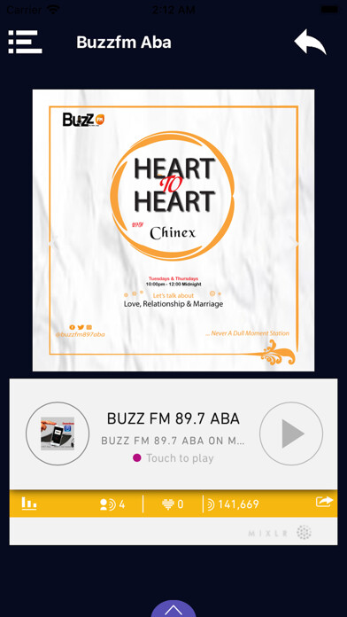 Emulate iPhone app Buzzfm 89.7 using MyAndroid Emulate iPhone app Buzzfm 89.7 using MyAndroid