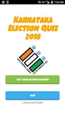 Emulate Android APK (by BBMP) Karnataka Election Quiz
