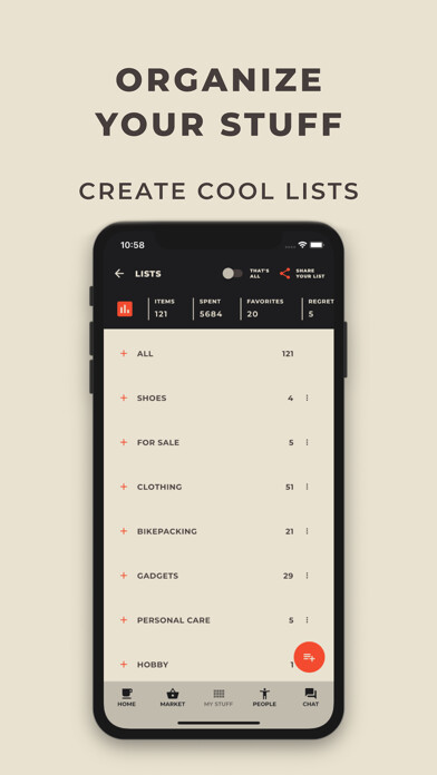 Emulate iPhone app Byebye: Organize. Declutter. using MyAndroid
