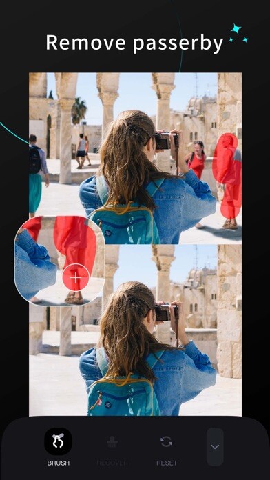 Emulate iPhone app Bye!Retouch using MyAndroid