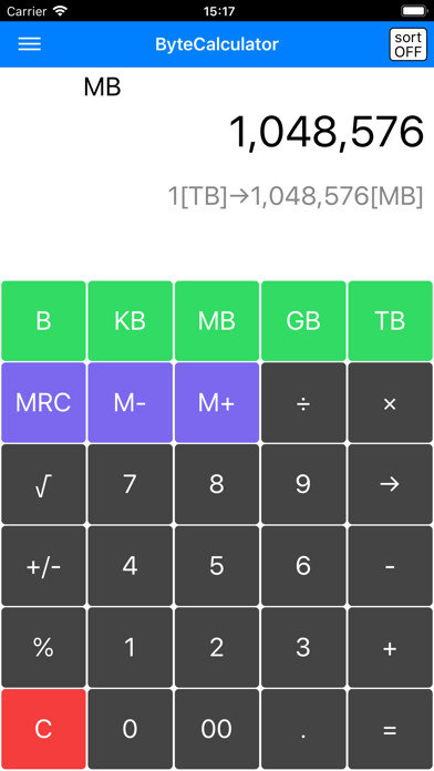 Emulate iPhone app Byte Calculator -byte conv- using MyAndroid Emulate iPhone app Byte Calculator -byte conv- using MyAndroid