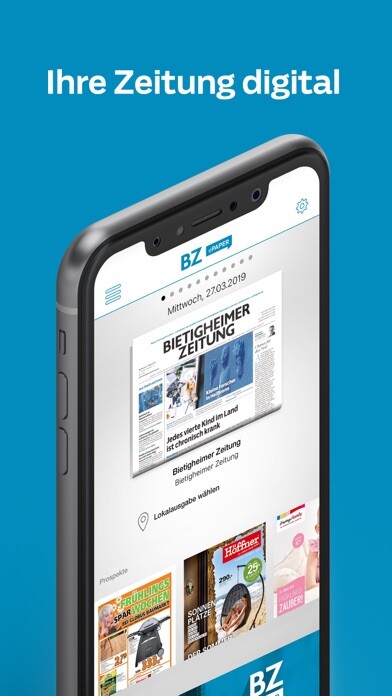 Emulate iPhone app BZ ePaper using MyAndroid