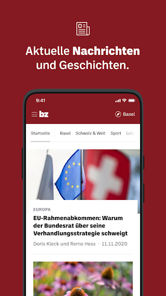 Emulate iPhone app bz Zeitung aus Basel - News using MyAndroid Emulate iPhone app bz Zeitung aus Basel - News using MyAndroid