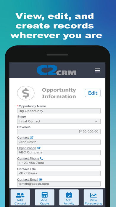 Emulate iPhone app C2CRM using MyAndroid Emulate iPhone app C2CRM using MyAndroid