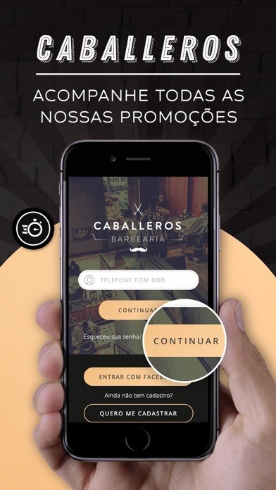 Emulate iPhone app Caballeros Barbearia using MyAndroid Emulate iPhone app Caballeros Barbearia using MyAndroid