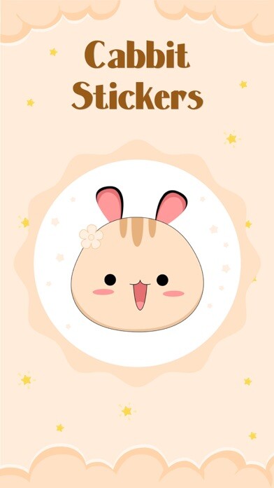 Emulate iPhone app Cabbit - Stickers for iMessage using MyAndroid